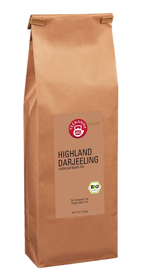 Teekanne Bio-Schwarztee lose Highland Darjeeling 200 G