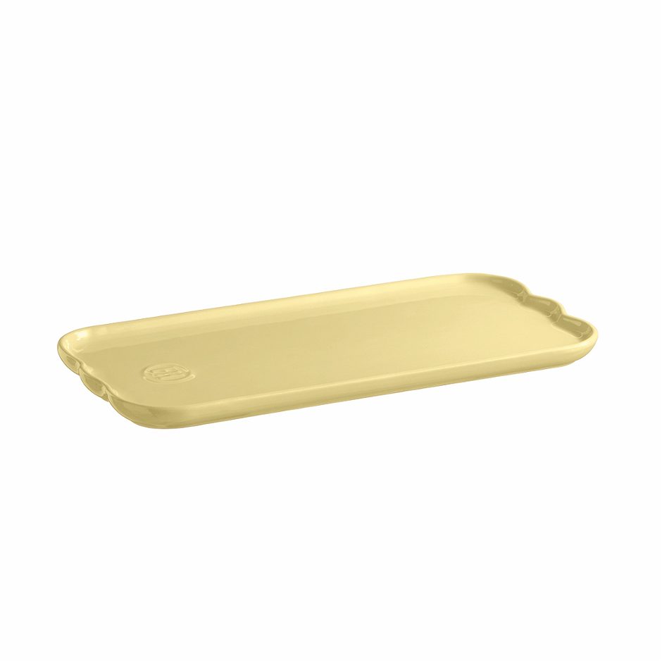 Emile Henry Servierplatte Madeleine Vanille 31,5 x 15 x 2 cm