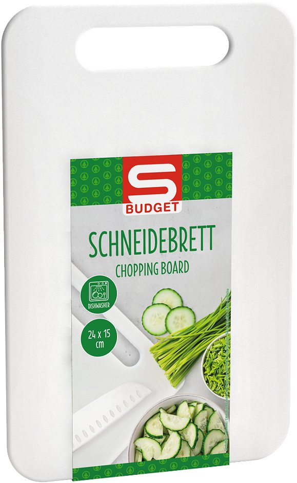 S-BUDGET Schneidbrett 24x15x0,5 cm