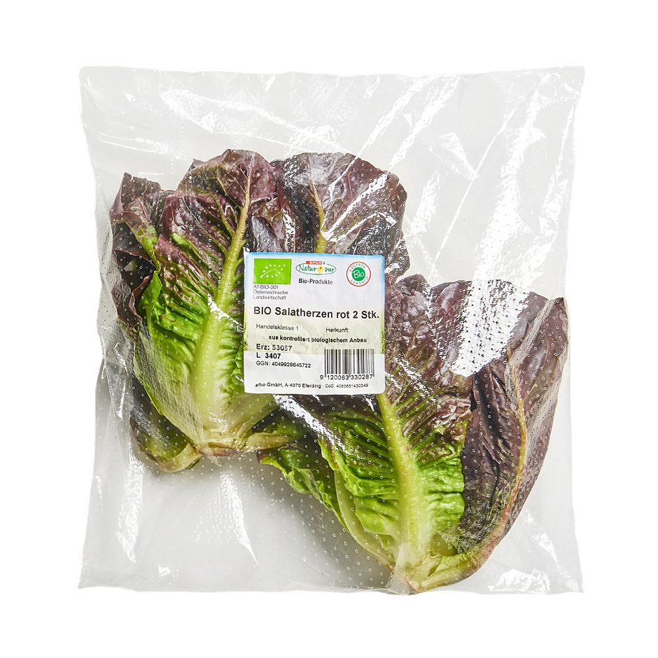 SPAR Natur*pur Bio-Salatherzen rot 2 Stk Pkg 2 STK