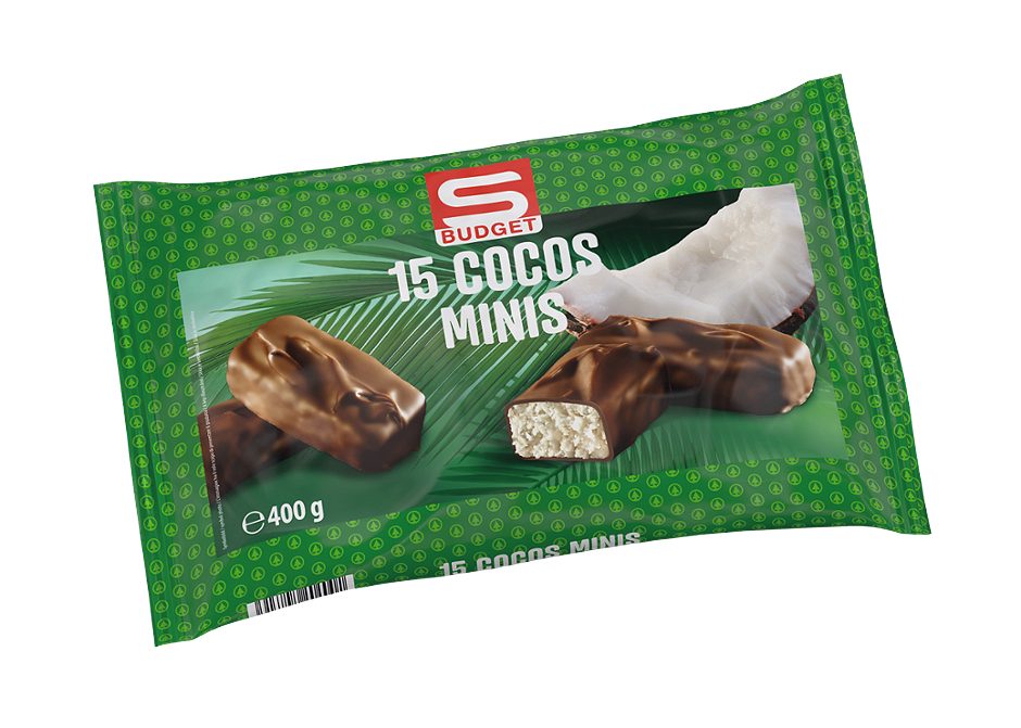 S-BUDGET Cocos Minis 15 Stück 400 G