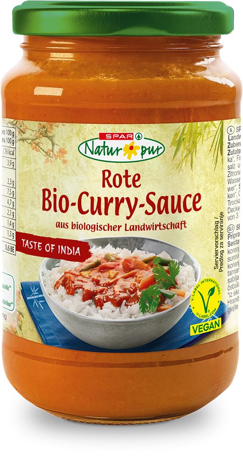 SPAR Natur*pur ASIA Bio-Curry-Sauce 340 G