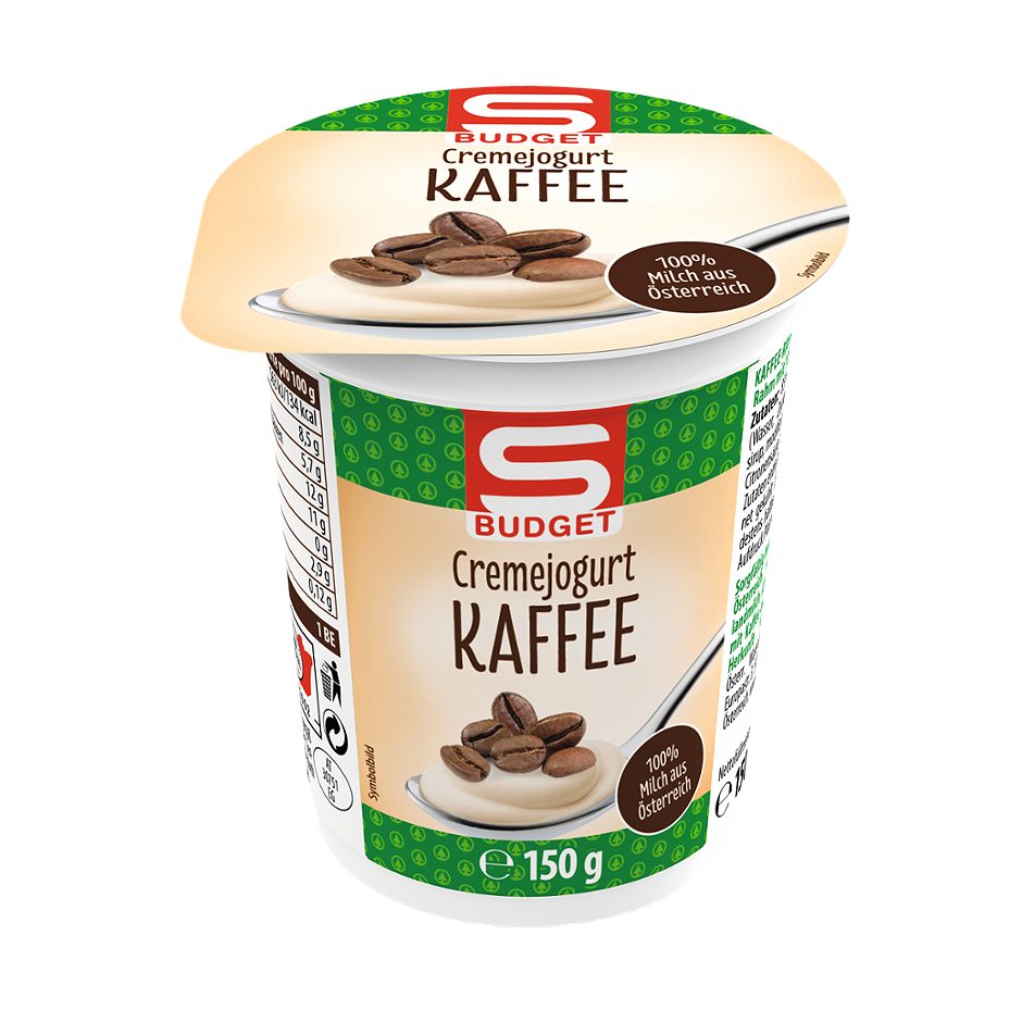 S-BUDGET Cremejogurt Kaffee 150 G