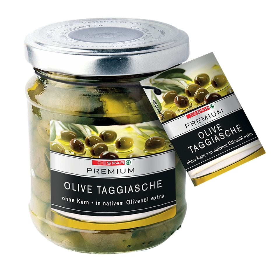 DESPAR PREMIUM Olive Taggiasche Liguri IGP entsteint 180 G