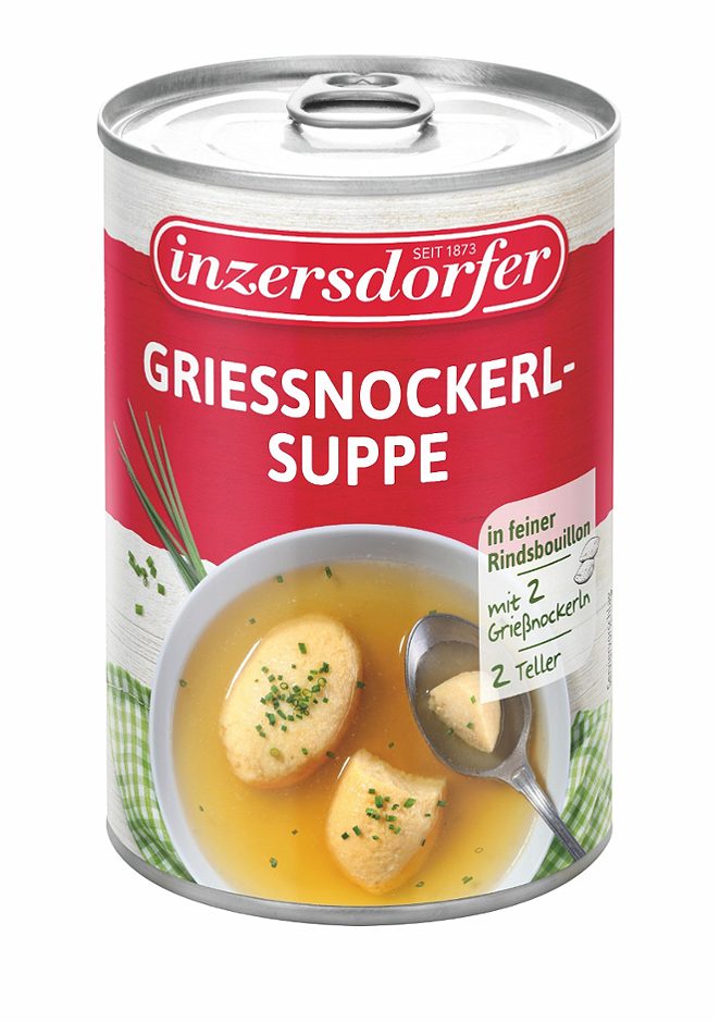 Inzersdorfer Suppentopf Grießnockerlsuppe mit 2 Grießnockerl 400 G