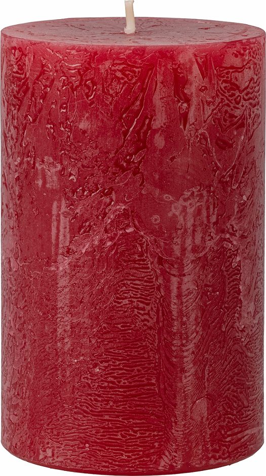 Wenzel Rustic Kerze L 11cm / D 7cm rubin
