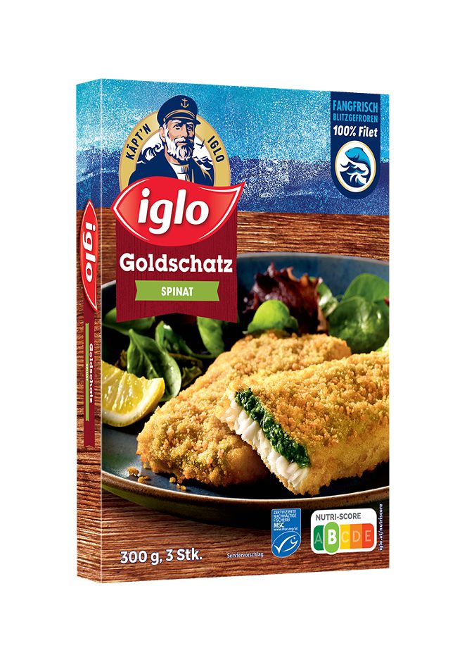 Iglo Käpt'n Iglo Goldschatz Spinat 300 G