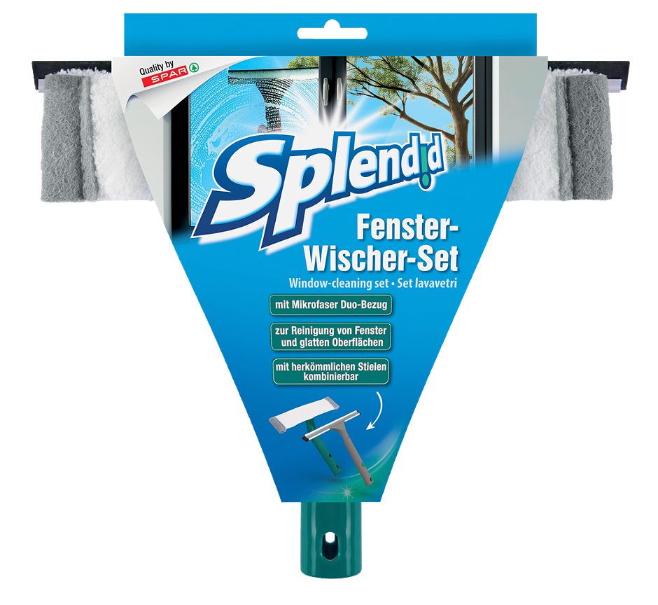 Splendid Fenster-Wischer-Set 2in1