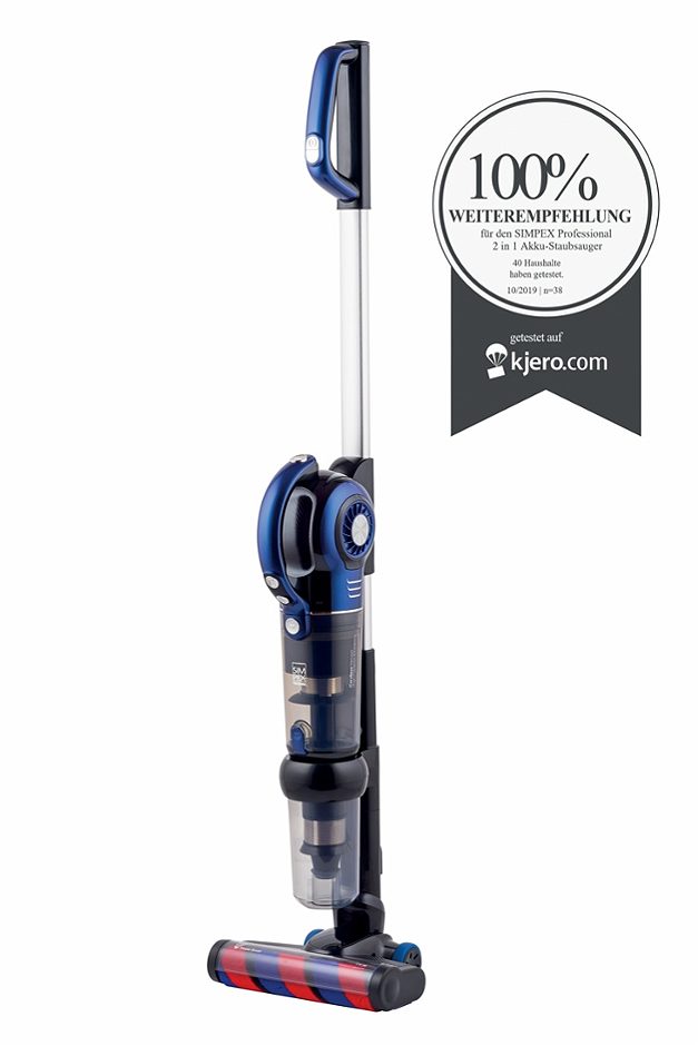 SIMPEX PROFESSIONAL 2-in-1 Akku Staubsauger Excellence