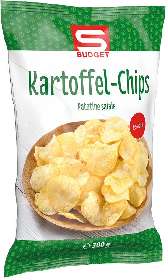 S-BUDGET Kartoffel-Chips gesalzen 300 G