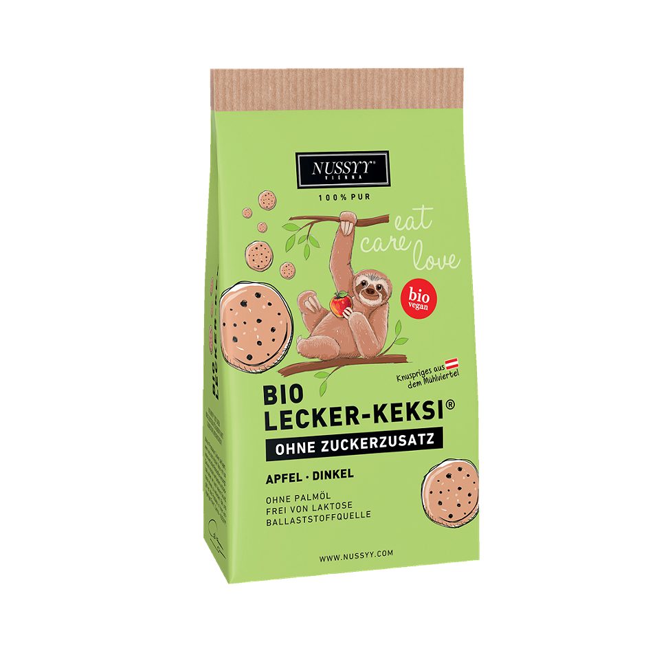 Nussyy Bio Lecker-Keksi Apfel - Dinkel 115 G