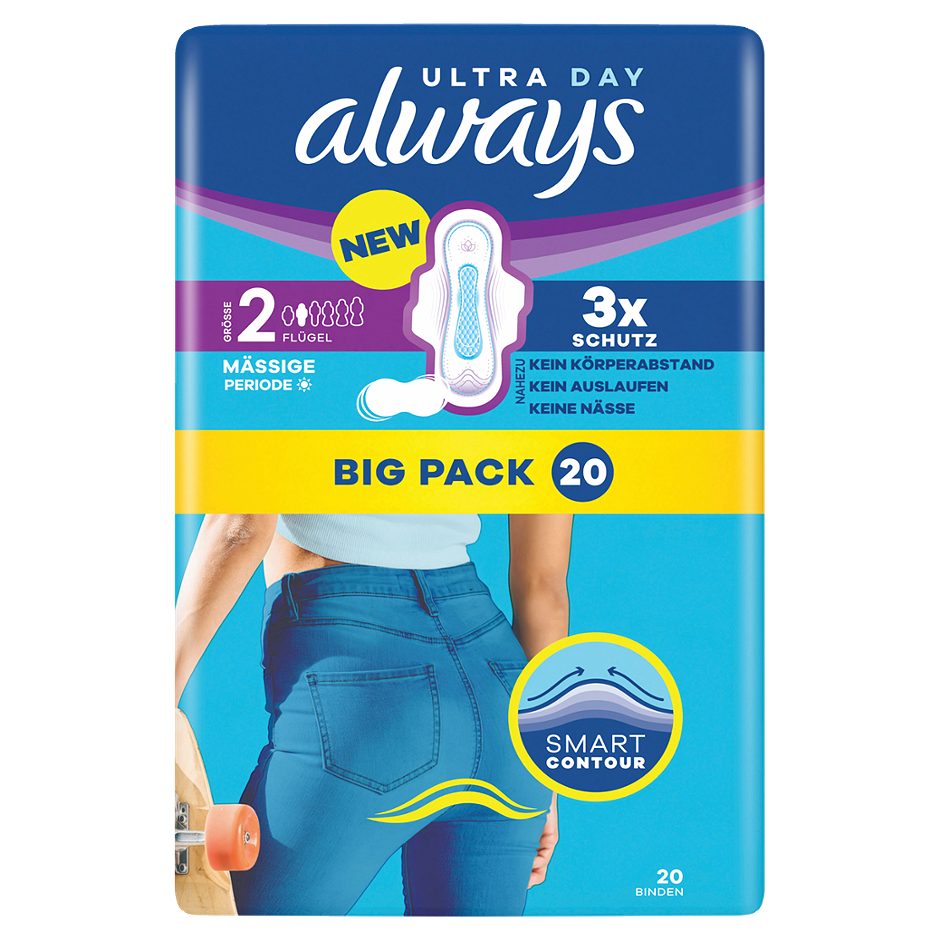Always Ultra Day Binden Long mit Flügeln / Gr. 2 20 Stück
