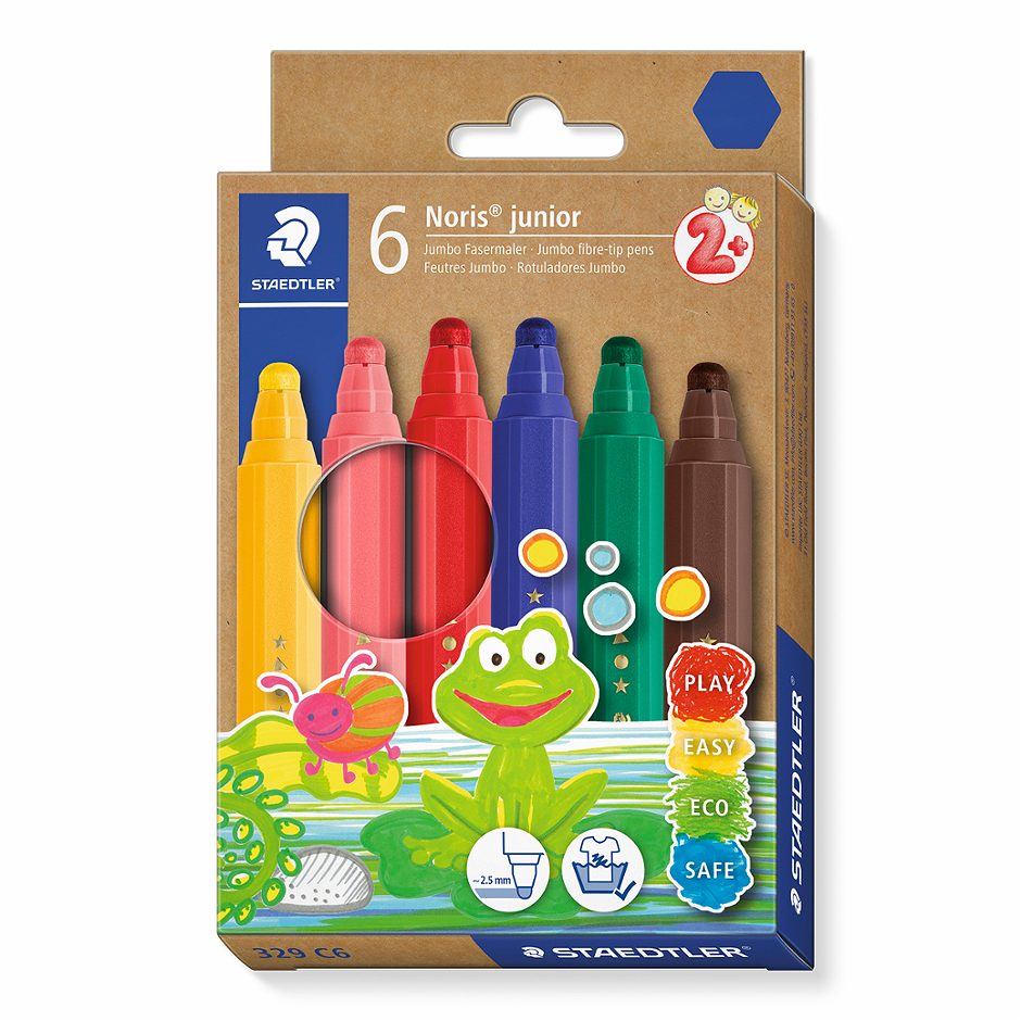 Staedtler Fasermaler Noris Junior 6 Farben