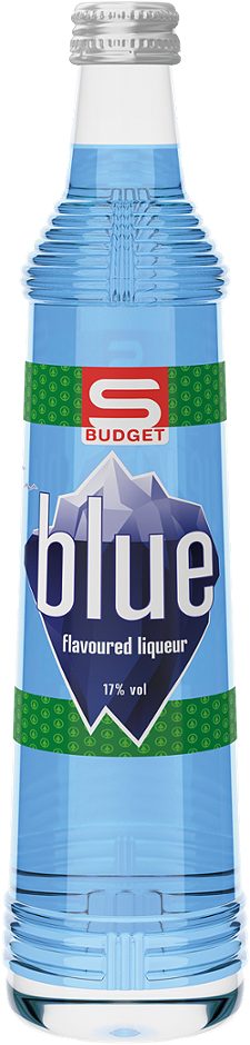 S-BUDGET Blue flavoured liqueur 0,7 L