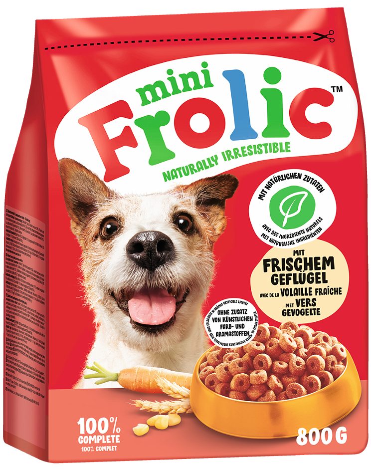 Frolic Mini Hundetrockennahrung Geflügel & Gemüse 800 G