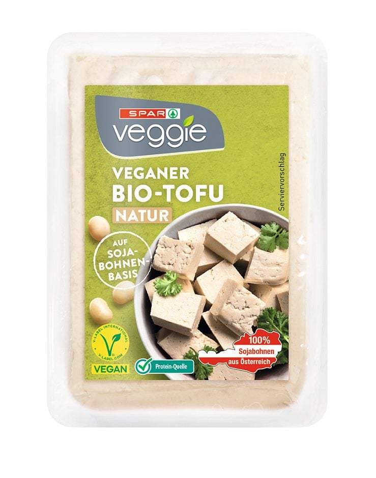 SPAR Veggie veganer Bio-Tofu Natur 300 G