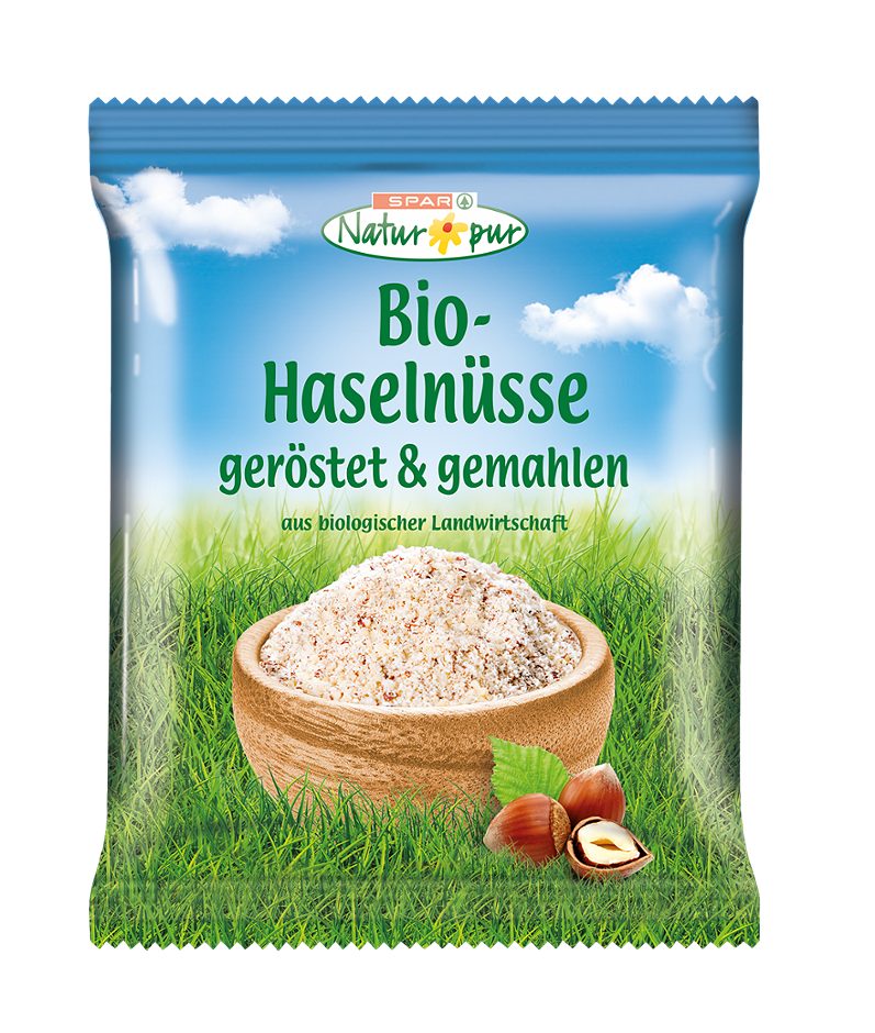 SPAR Natur*pur Bio-Haselnüsse geröstet & gemahlen 200 G