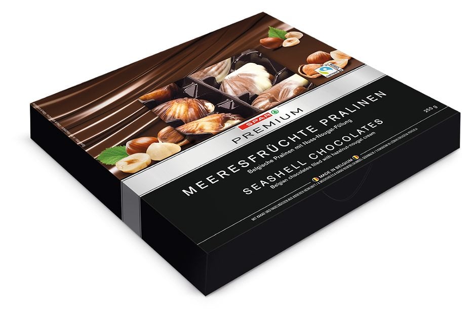 SPAR PREMIUM Meeresfrüchte Pralinen 22 Stück 250 G