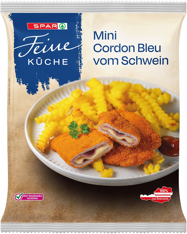 SPAR Feine Küche Mini Corden Bleu vom Schwein vom Schwein 500 G