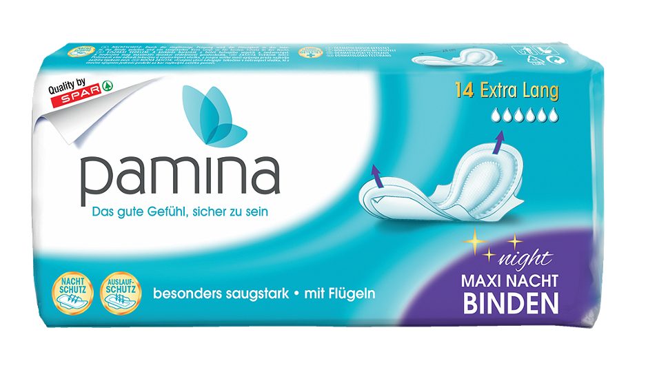pamina Maxi Nacht Binden Extra Lang 14 Stück