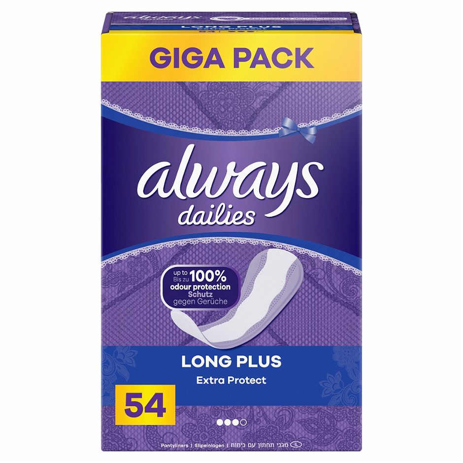 Always dailies Slipeinlagen Extra Protect Long Plus 54 Stück