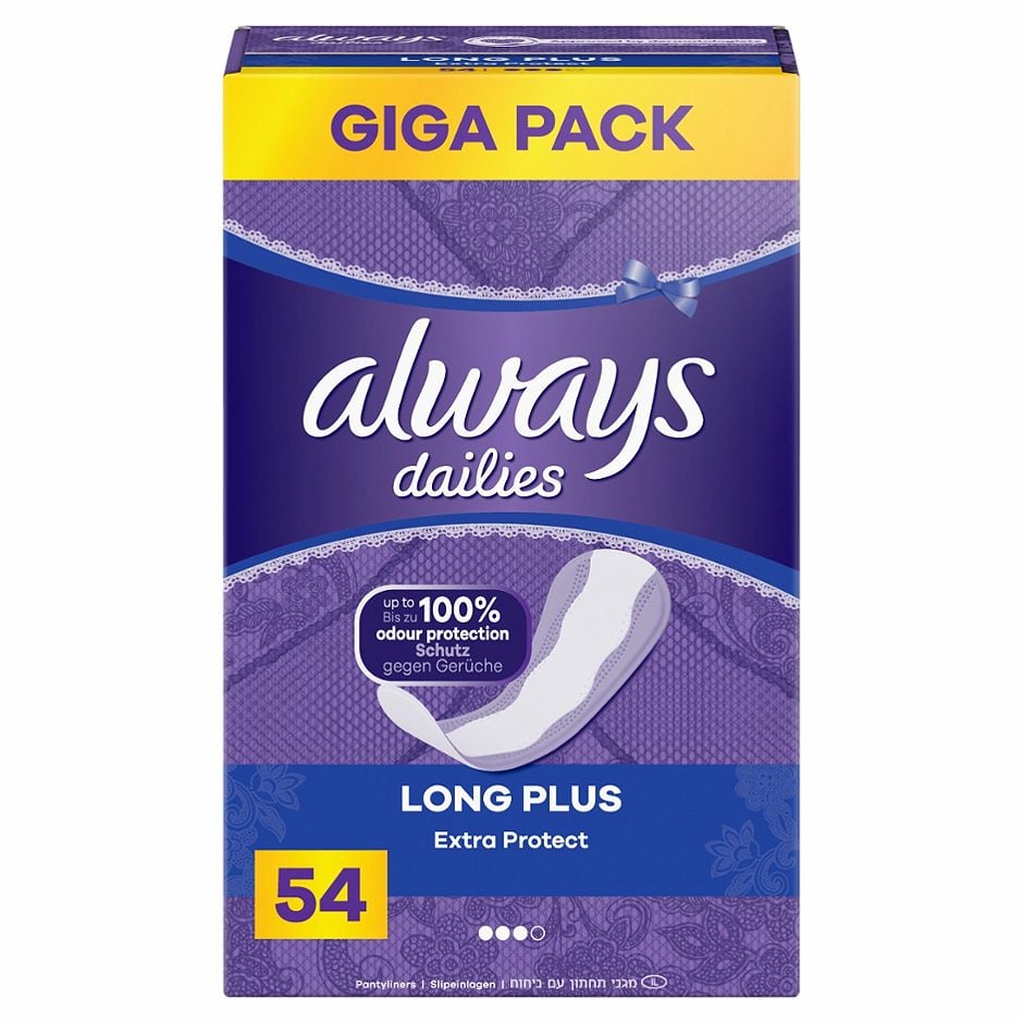 Always dailies Slipeinlagen Extra Protect Long Plus 54 Stück