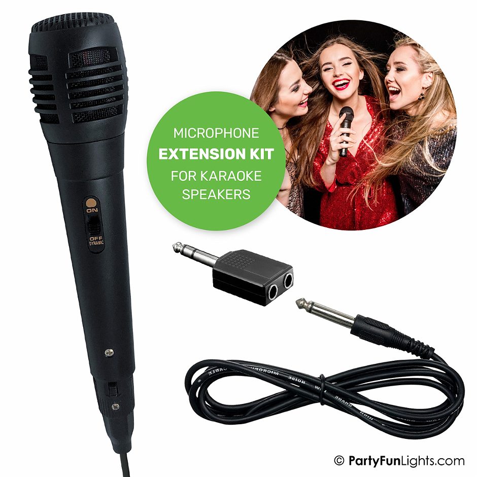 PartyFunLights Karaoke Microphone inkl. Adapter