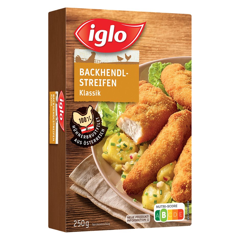 Iglo Backhendlstreifen Klassik 250 G