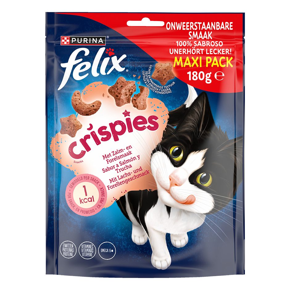Felix Crispies Katzensnacks Lachs & Forelle 180 G