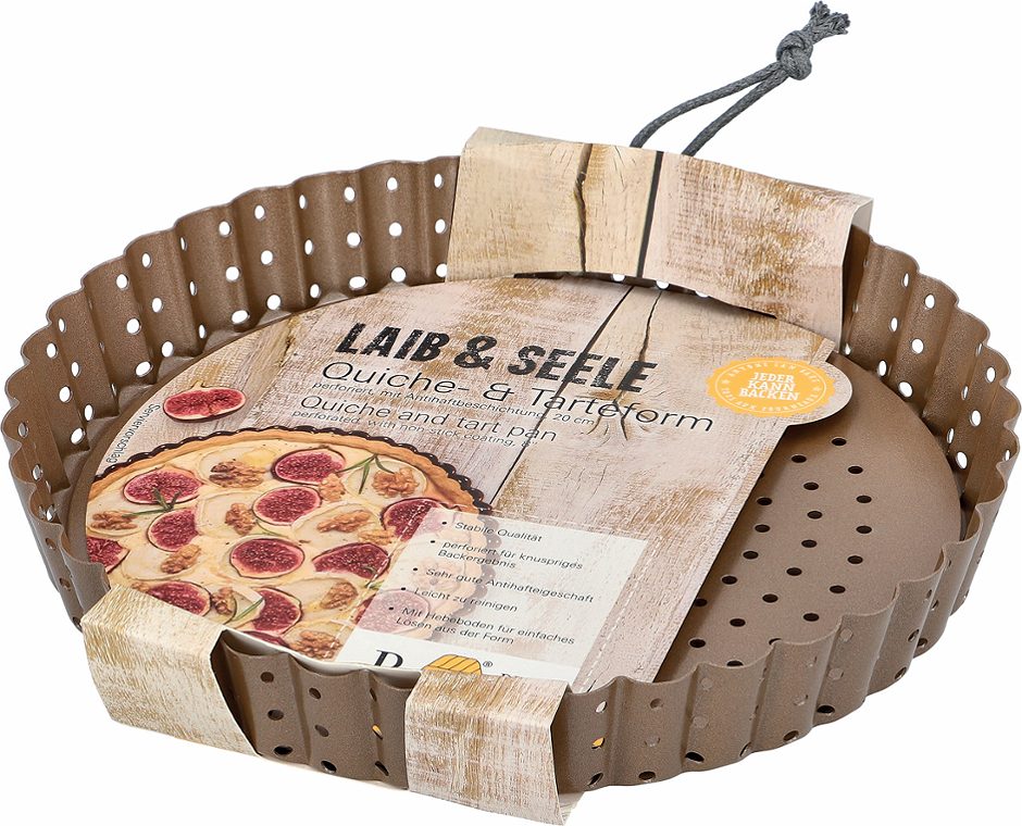 Birkmann Laib&Seele Quiche Tarteform 20cm perforiert, mit losem Boden