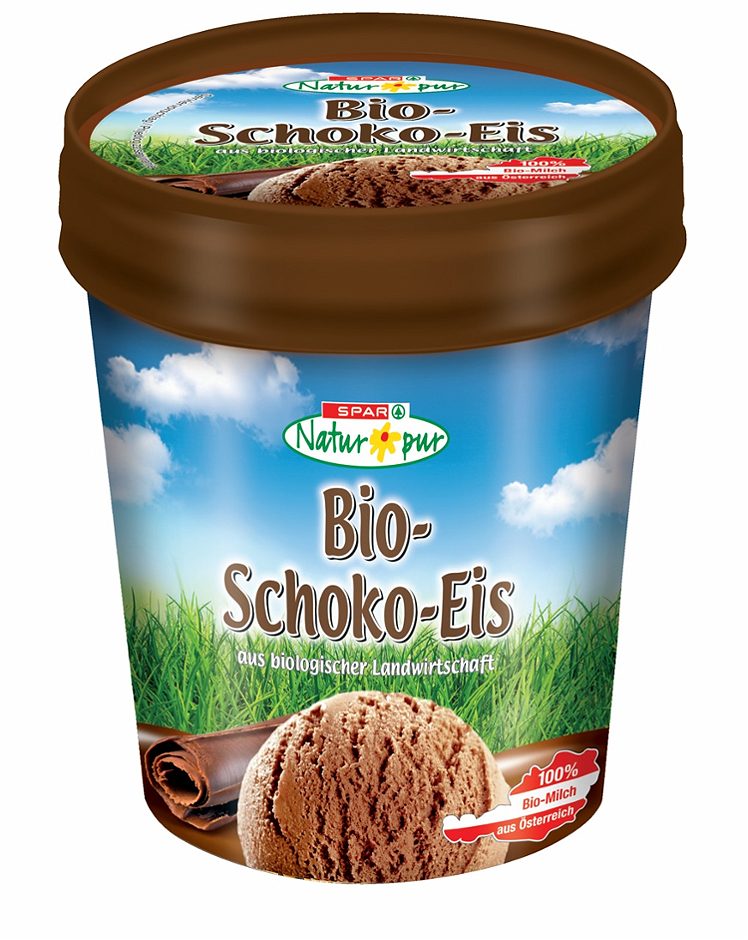 SPAR Natur*pur Bio-Schoko-Eis 480 ML