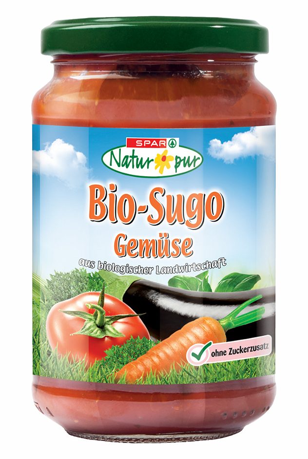 SPAR Natur*pur Bio-Sugo Gemüse 350 G