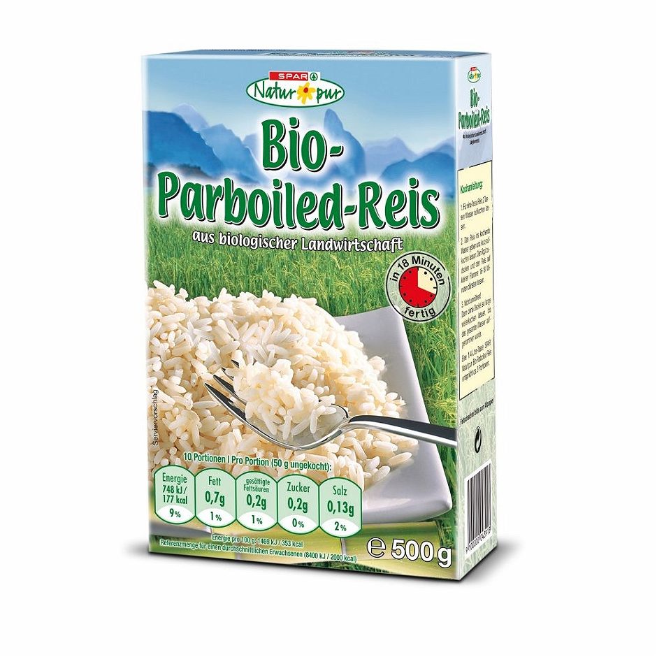 SPAR Natur*pur Bio-Parboiled-Reis 500 G