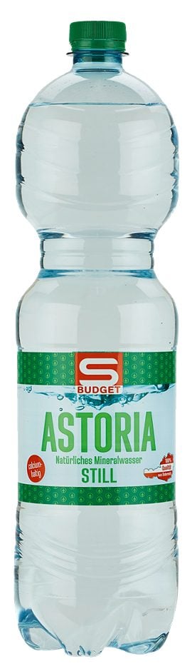 S-BUDGET Astoria Natürliches Mineralwasser still 1,5 L EINWEG mit Pfand
