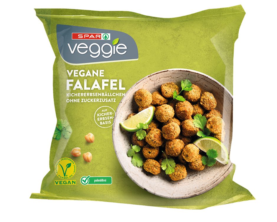 SPAR Veggie vegane Falafel auf Kichererbsenbasis 450 G