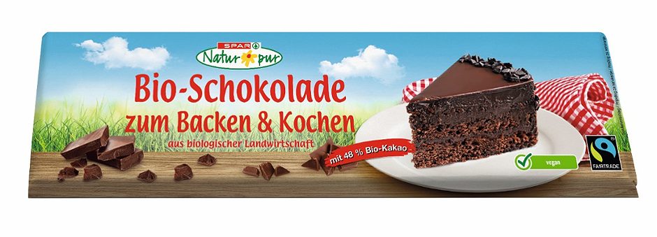 SPAR Natur*pur Bio-Schokolade zum Kochen & Backen 250 G