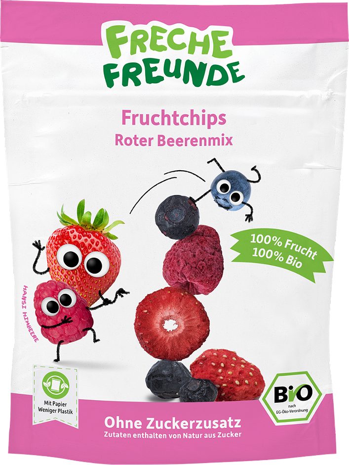Freche Freunde Bio Fruchtchips Roter Beerenmix 10 G