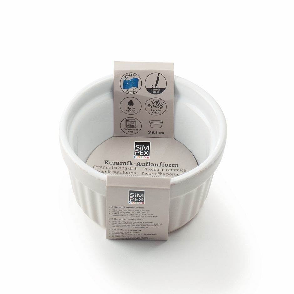 SIMPEX COLOR Auflaufform Keramik beige 9,5 cm