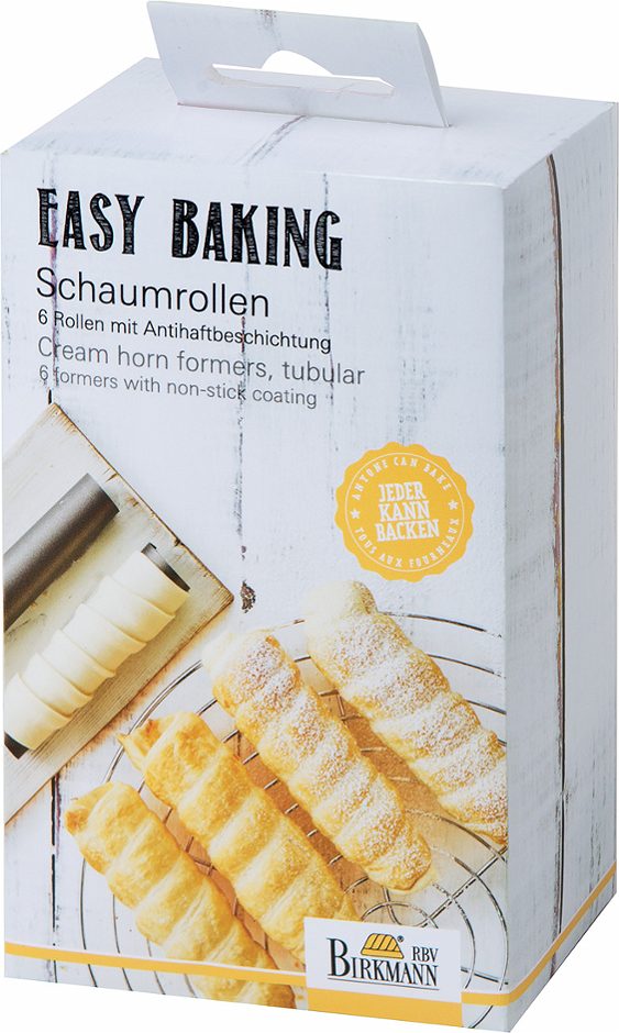 Birkmann Easy Baking Schaumrollen 16 Stück 13cm, leicht konisch