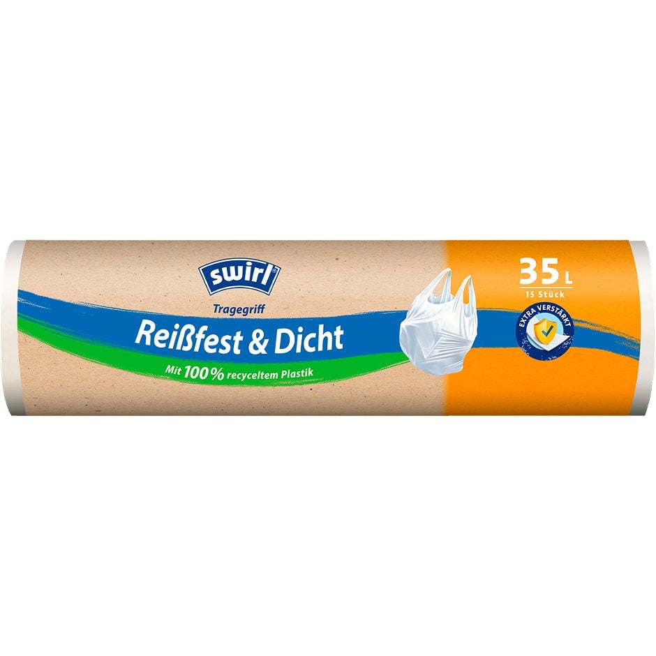 Swirl Müllbeutel mit Tragegriff 35 Liter