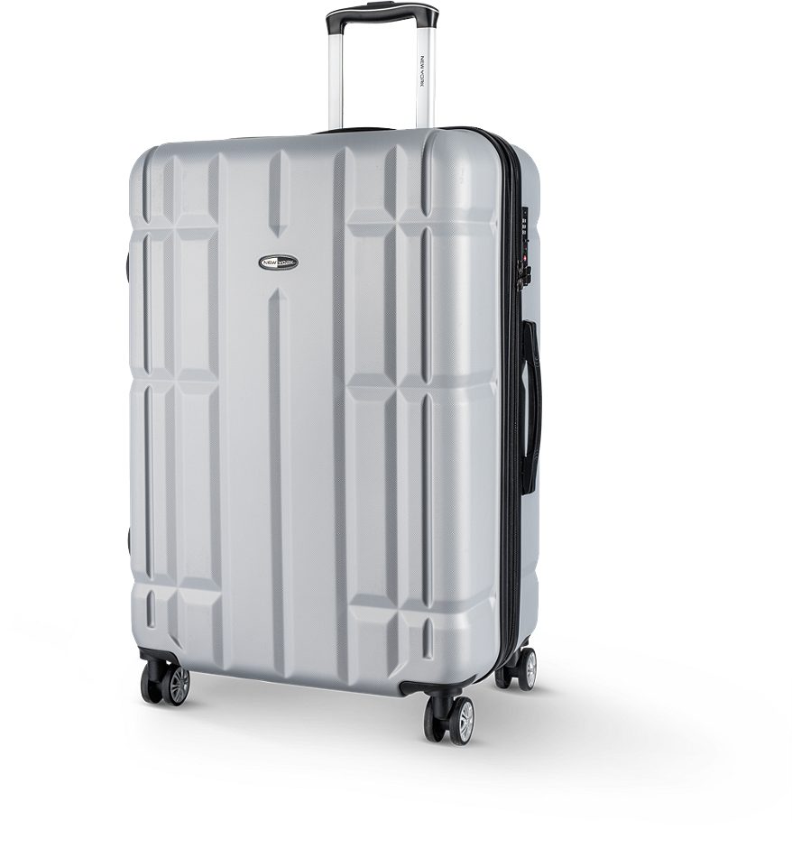 NEW YORK Exclusive Koffer Hartschale Grau 76cm