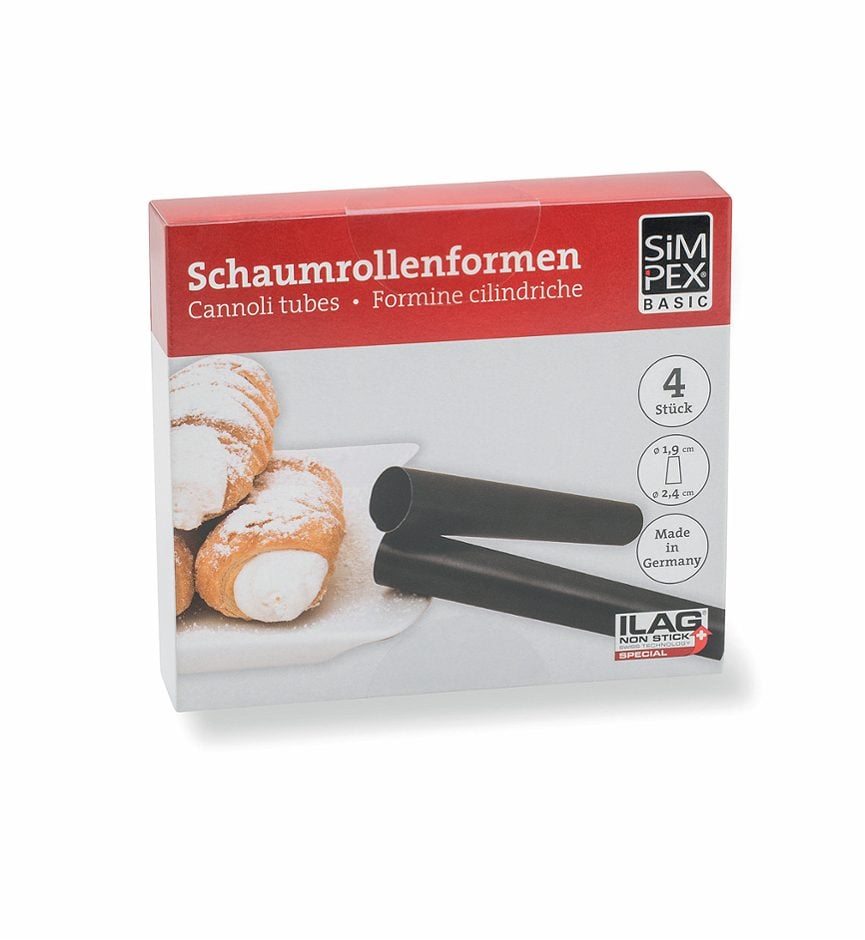 SIMPEX BASIC Schaumrollenformen 13,3 x 1,9 - 2,4 cm 4 Stück