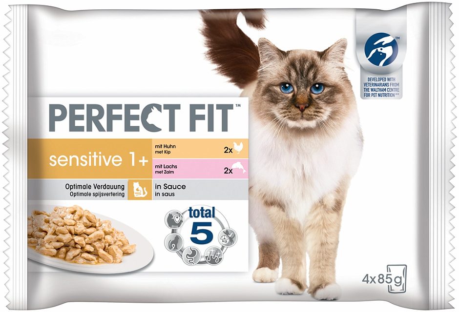 Perfect Fit Katzennahrung Sensitive 4x85g 340 G
