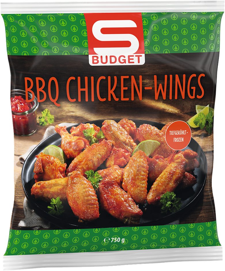 S-BUDGET BBQ Chicken Wings 750 G