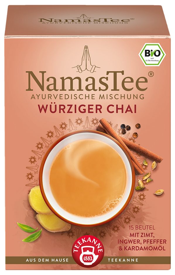 Teekanne NamasTee Bio Gewürzteemischung Würziger Chai 15 Teebeutel