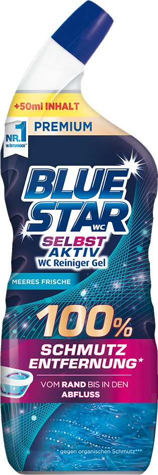 Blue Star Selbst Aktiv WC-Reiniger Gel Meeres Frische 750 ml