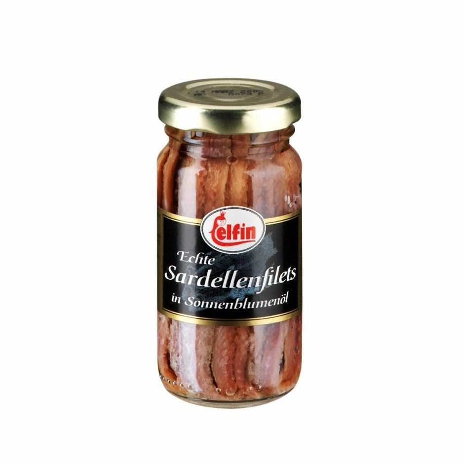 Elfin Sardellenfilets in Sonnenblumenöl 100 G