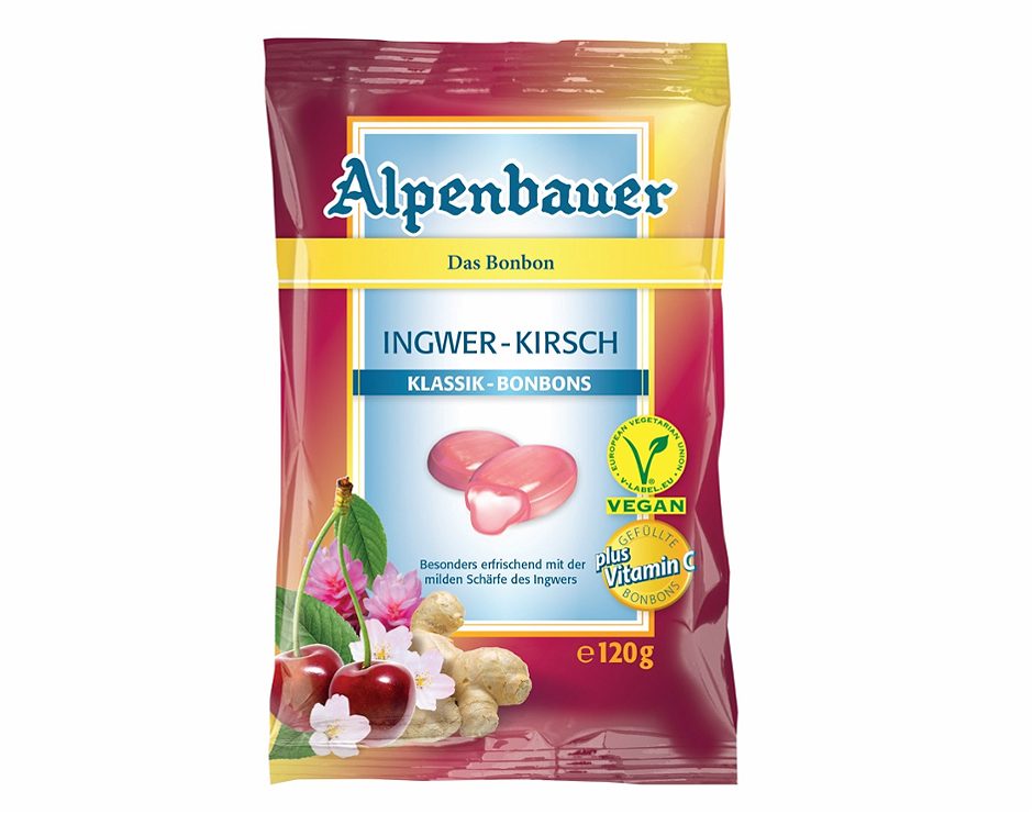 Alpenbauer Klassik-Bonbons Ingwer-Kirsch 120 G