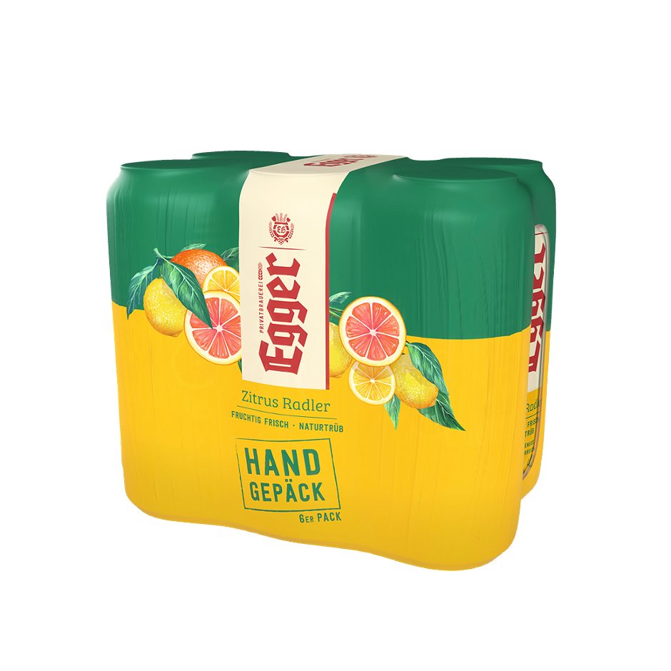 Egger Radler Zitrus 6x0,5l 3.000 ML EINWEG mit Pfand