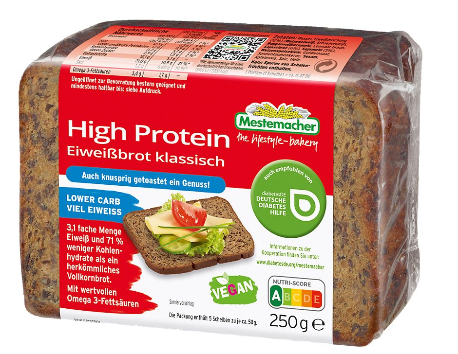 Mestemacher Eiweißbrot 5 Scheiben 250 G